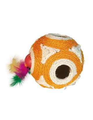[W] ARQUIVET Piłka z sizalu z piłką i piórami 11,5 cm Arquivet