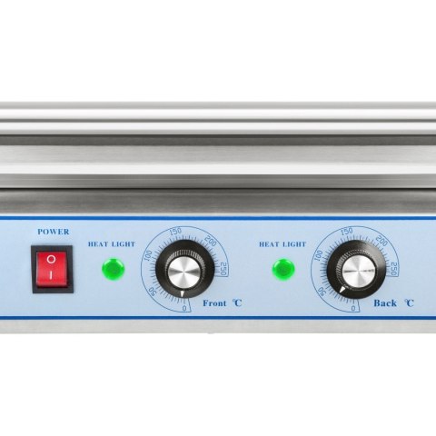Grill rolkowy z pokrywą roller grill podgrzewacz do parówek 9 rolek