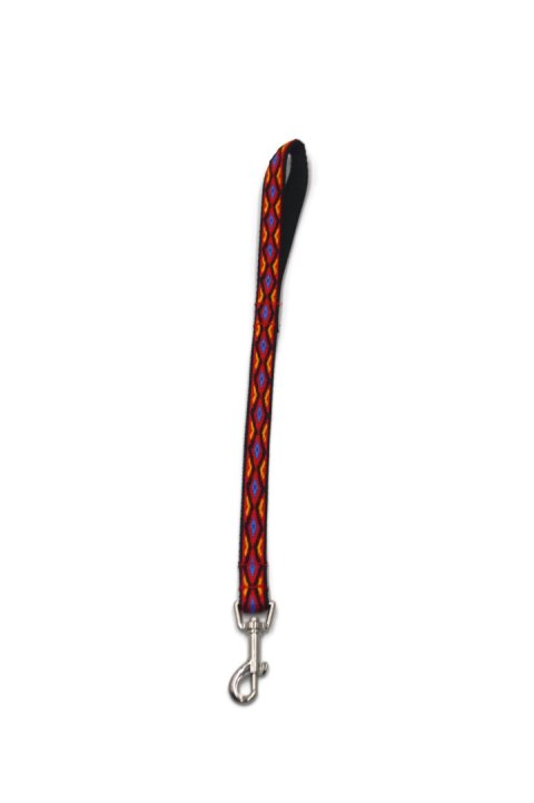 A-484 Pejcz dla psa, taśma podwójna Romb 20mm/50cm ALIZOO