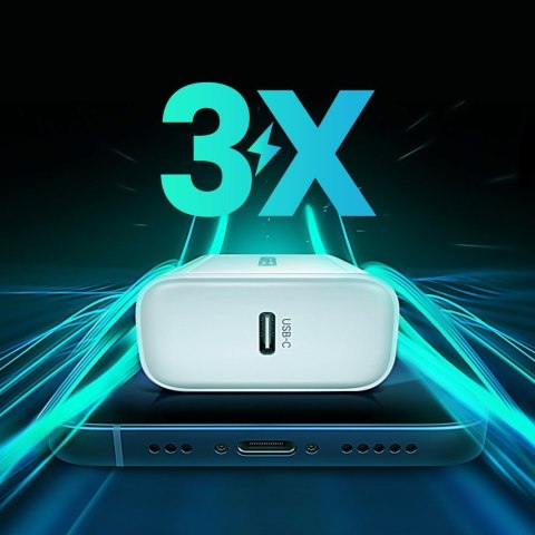 Ładowarka sieciowa USB Power Delivery 3.0 Quick Charge 4.0+ 20W 3A biały