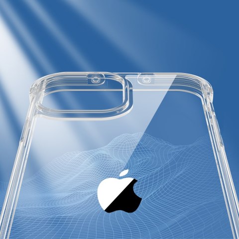 Etui pokrowiec do iPhone 13 pancerna obudowa z haczykami podstawką przezroczysty