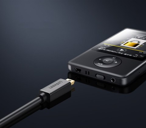 Kabel przewód przejściówka USB - miniUSB 480 Mbps 2m czarny