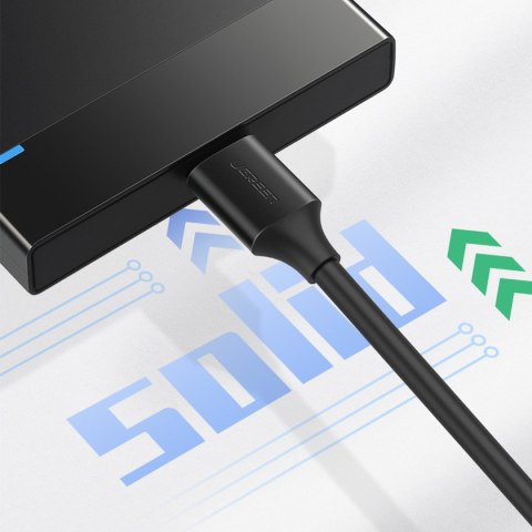 Kabel przewód do dysku USB-A 3.0 - Micro USB-B SuperSpeed 5Gb/s 1m czarny
