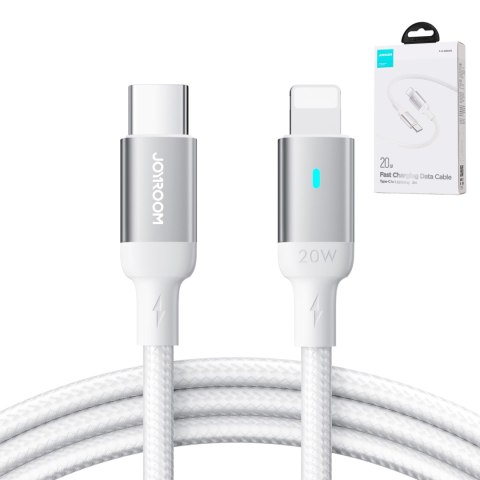Wytrzymały kabel do iPhone A10 Series w oplocie USB-C - Lightning 20W 2m biały