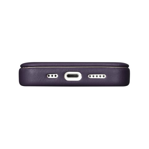 Skórzane etui iPhone 14 Plus z klapką magnetyczne MagSafe CE Premium Leather fioletowy