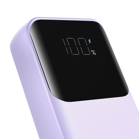 Mini powerbank 20000mAh z wbudowanymi kablami JR-PBC07 30W jasno fioletowy