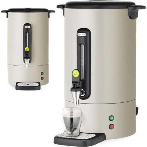 Zaparzacz do kawy z kranem ociekaczem 14 l 1750 W - jasnoszary