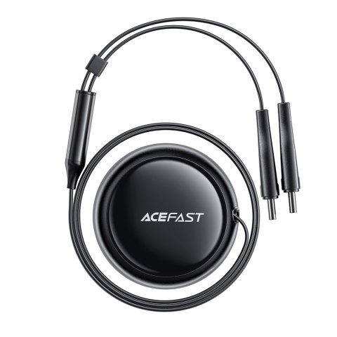 Ładowarka samochodowa B13 53W USB-A + 2 kable rozwijane USB-C - czarna