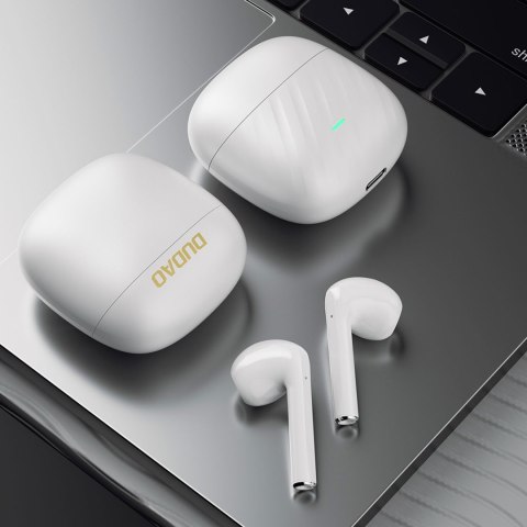 Słuchawki bezprzewodowe douszne TWS Bluetooth 5.3 - białe