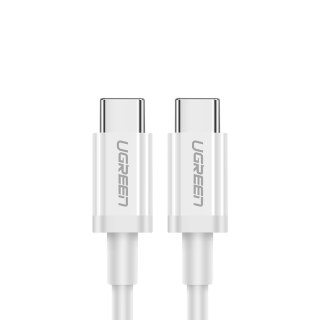 Kabel przewód USB-C - USB-C PD QC AFC 1m - biały