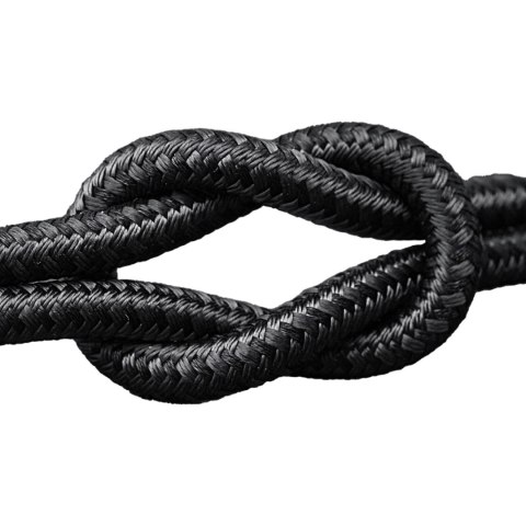 Kabel przewód w oplocie USB-C - iPhone Lightning 30W 1.2m - czarny