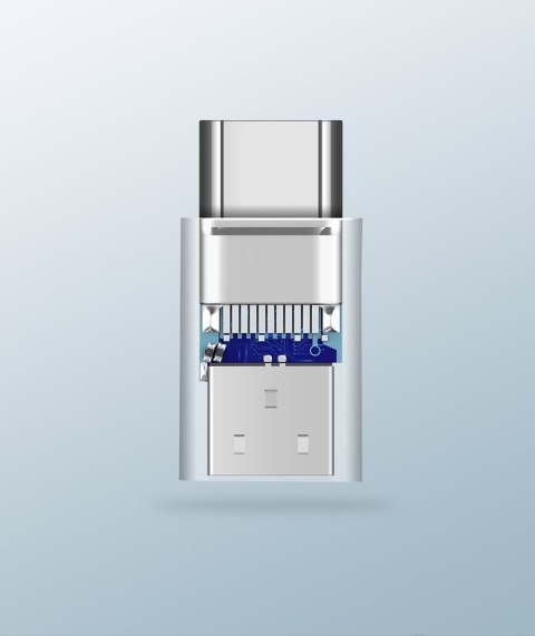 Adapter przejściówka z micro USB na USB-C - czarny