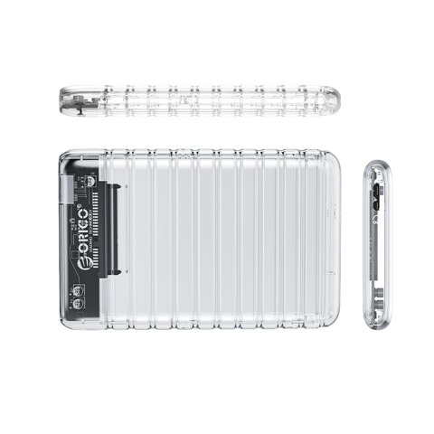 Kieszeń obudowa na dysk 2139U3-V1 2.5'' HDD / SSD USB Micro-B 5Gb/s - przezroczysta
