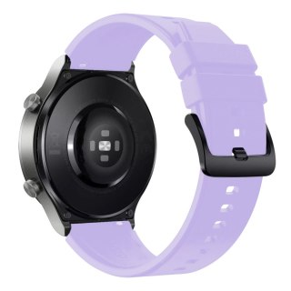 Pasek silikonowy do zegarka Huawei Watch GT 2/3/4/2 Pro/3 Pro/4 Pro/GT 2e 46mm - fioletowy