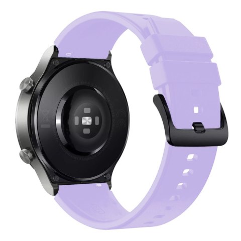 Pasek silikonowy do zegarka Huawei Watch GT 2/3/4/2 Pro/3 Pro/4 Pro/GT 2e 46mm - fioletowy