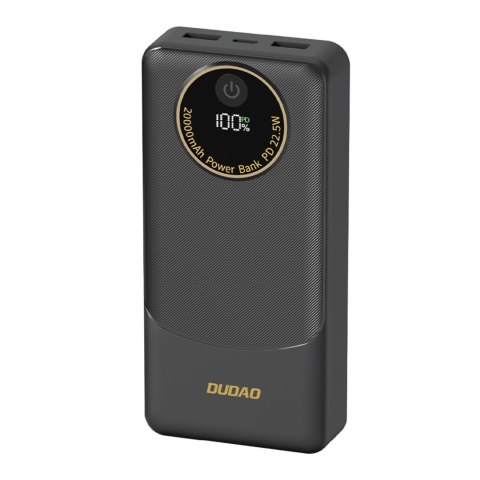 Powerbank K12Pro 20000mAh 22.5W PD USB-A USB-C - czarny