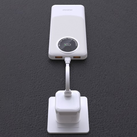 Powerbank K12 10000mAh USB-A USB-C PD22.5W - czarny