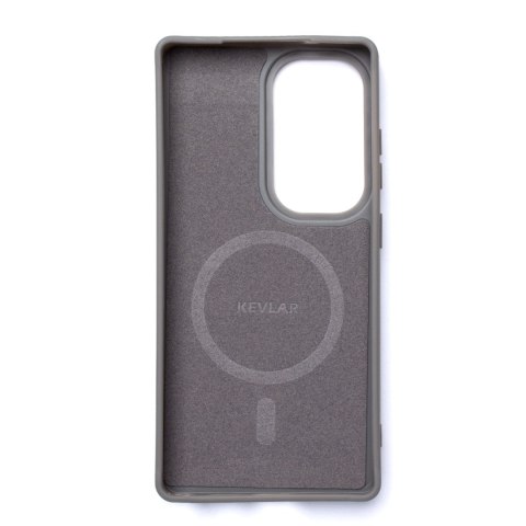 Etui plecki na Samsung Galaxy S25 Carbon Fibre Case z MagSafe - szara