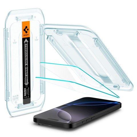 Szkło hartowane z ramką montażową na iPhone 16 Pro Max - 2 szt.