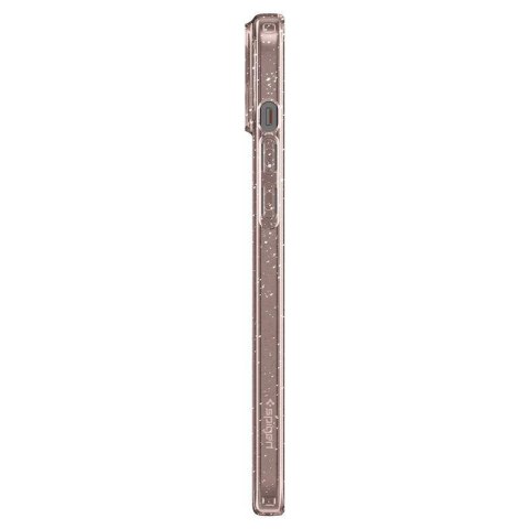 Etui case na iPhone 15 Plus Liquid Crystal Glitter - różowo przezroczyste