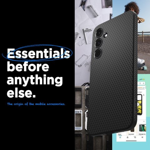 Etui ochronne na Samsung Galaxy A55 5G Liquid Air - czarny mat