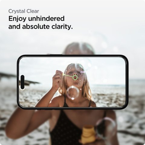 Szkło hartowane ochronne na iPhone 15 Plus ALM Glass FC - czarne 2 szt.
