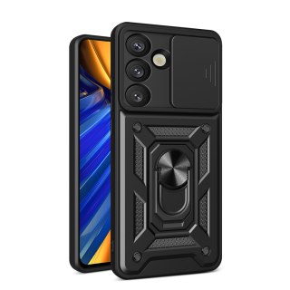 Pancerne etui z podstawką osłoną aparatu na OnePlus 13 5G Hybrid Armor Camshield - czarne