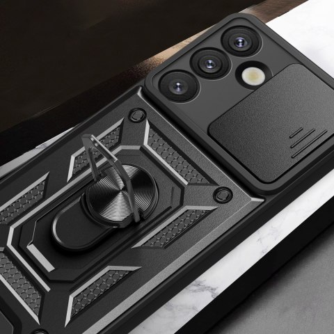 Pancerne etui z podstawką osłoną aparatu na OnePlus Nord 4 5G Hybrid Armor Camshield - czarne