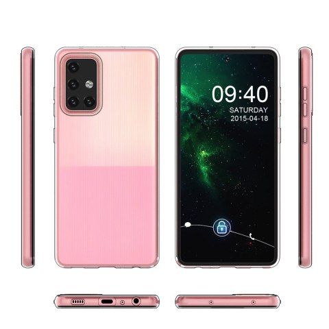 Żelowy pokrowiec etui na Samsung Galaxy A72 4G Ultra Clear 0.5mm - przezroczysty