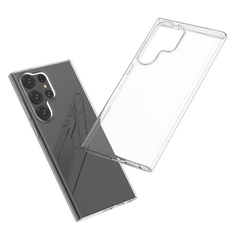 Etui cienki pokrowiec 0.5mm na Samsung Galaxy S23 Ultra - przezroczyste