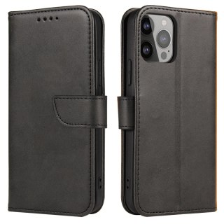Etui pokrowiec z klapką portfel podstawka na Samsung Galaxy S23+ Magnet Case - czarny