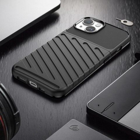 Pancerny pokrowiec etui na iPhone 14 Plus Thunder Case - czarny