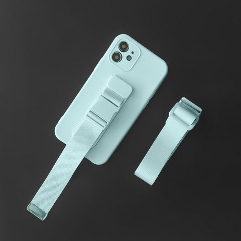 Silikonowe etui ze smyczą paskiem do Xiaomi Redmi Note 11 Pro Rope Case - czarny