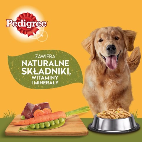 Pedigree Mokra Karma Dla Dorosłych Psów Saszetka Mix Smaków (Z Kurczakiem I Warzywami, Z Wołowiną I Warzywami, Z Indykiem I Marc