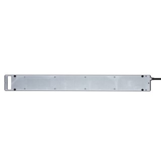 Listwa antyprzepięciowa Super-Solid 8 gniazd 2.5m 13.500A - srebrna