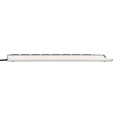 Listwa antyprzepięciowa Super-Solid 8 gniazd 2.5m 13.500A - srebrna