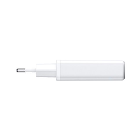 Mała i supercienka ładowarka sieciowa 20W USB-A USB-C - biała