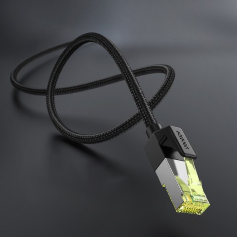 Kabel przewód Ethernet sieciowy RJ45 Cat 7 10Gbps 10m - czarny