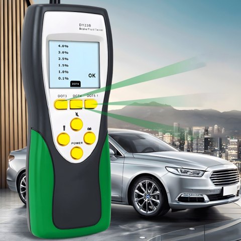 Miernik tester płynu hamulcowego DOT3 / DOT4 / DOT5.1 z sondą ekranem LCD