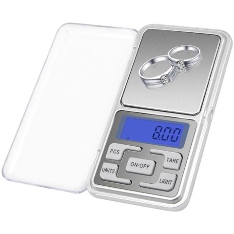 Waga jubilerska przenośna na baterie LCD 200g / 0.01 g