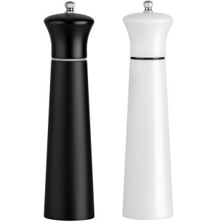 Zestaw młynków do soli pieprzu przypraw ręczny drewniany 22 cm - 2 szt.