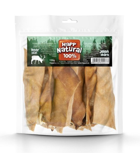 Jeleń skóra 100% naturalna gryzak, 150g