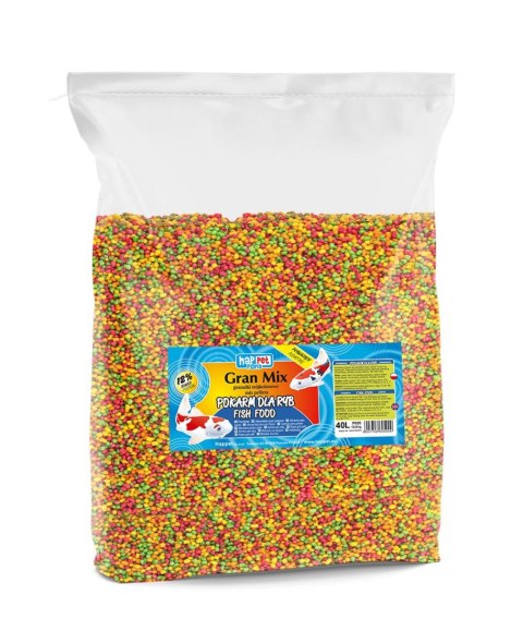 Granulki mix Happet trójkolorowe 40l