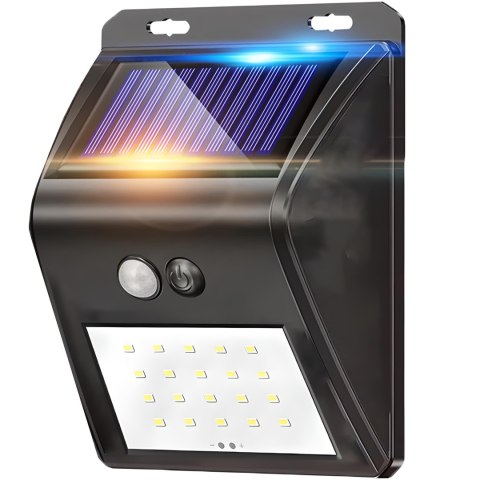 Lampa solarna ogrodowa zewnętrzna z czujnikami ruchu zmierzchu 20 LED
