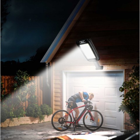 Lampa solarna zewnętrzna ogrodowa z czujnikiem ruchu zmierzchu LED PILOT