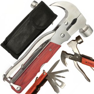 Multitool survivalowy narzędzie wielofunkcyjne turystyczne młotek nóż szczypce