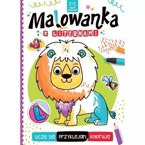 Malowanka z literkami AKSJOMAT