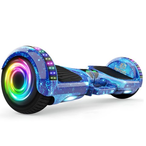 Deskorolka elektryczna Hoverboard z głośnikiem Bluetooth światłem LED 10''