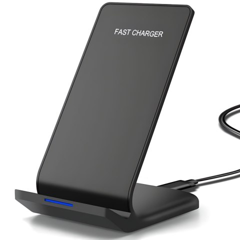Ładowarka indukcyjna bezprzewodowa do smartfona z podstawką Qi 10 W Ładowarka indukcyjna bezprzewodowa do smartfona z podstawką Qi 10 W