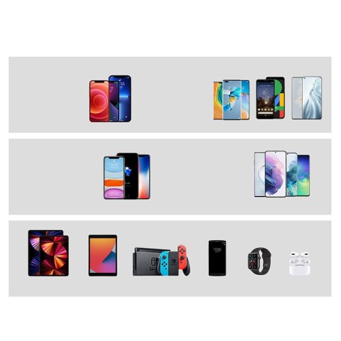 Mini Power Bank 10000mAh magnetyczny z ładowarką QC PD USB USB-C biały Mini Power Bank 10000mAh magnetyczny z ładowarką QC PD USB USB-C biały